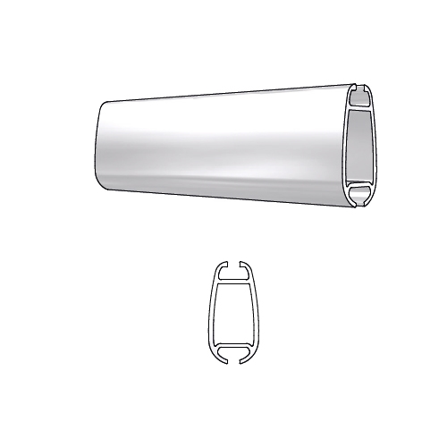 BOTTOM BAR PVC 5M - CURVED