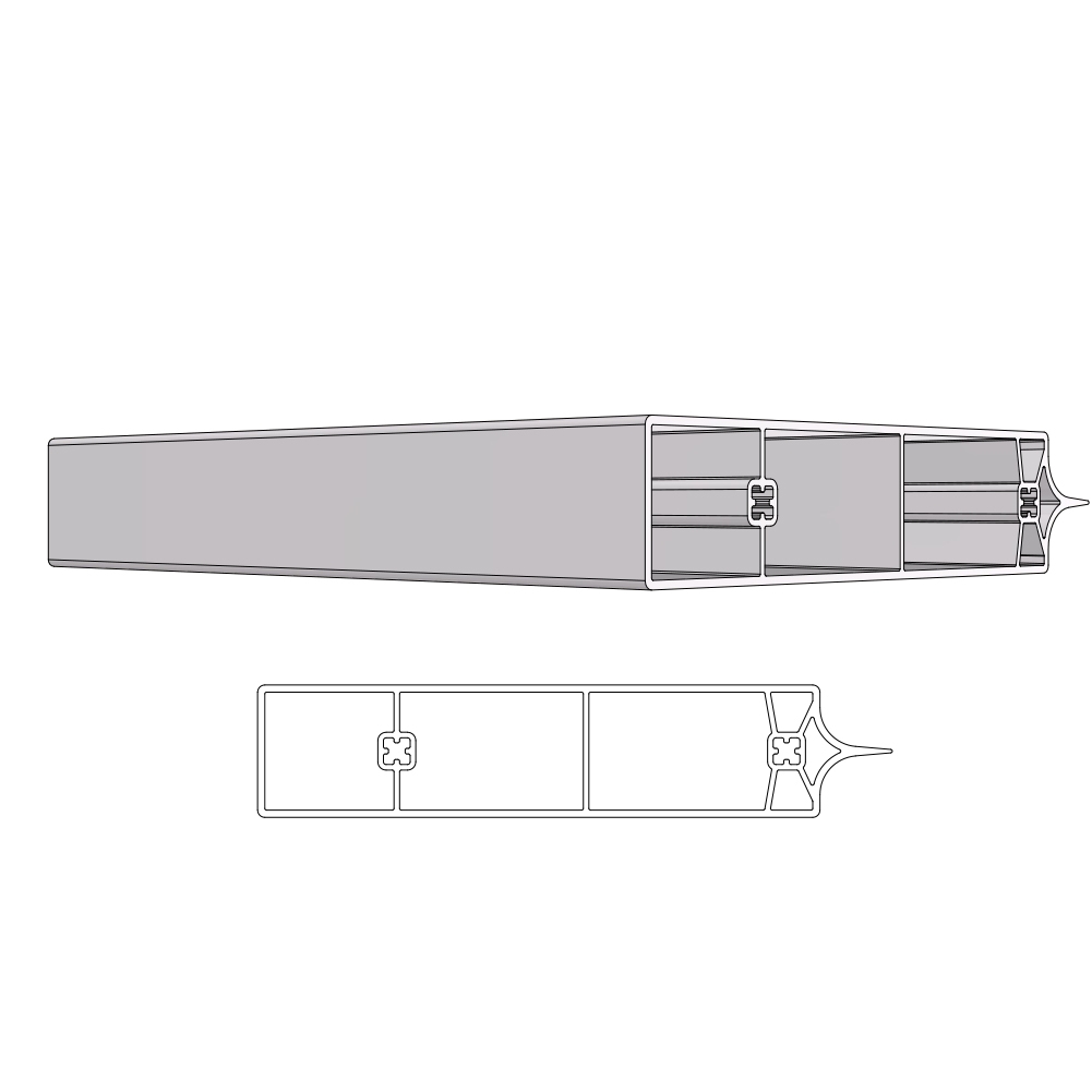 100MM RAIL WITH LIP COTTON