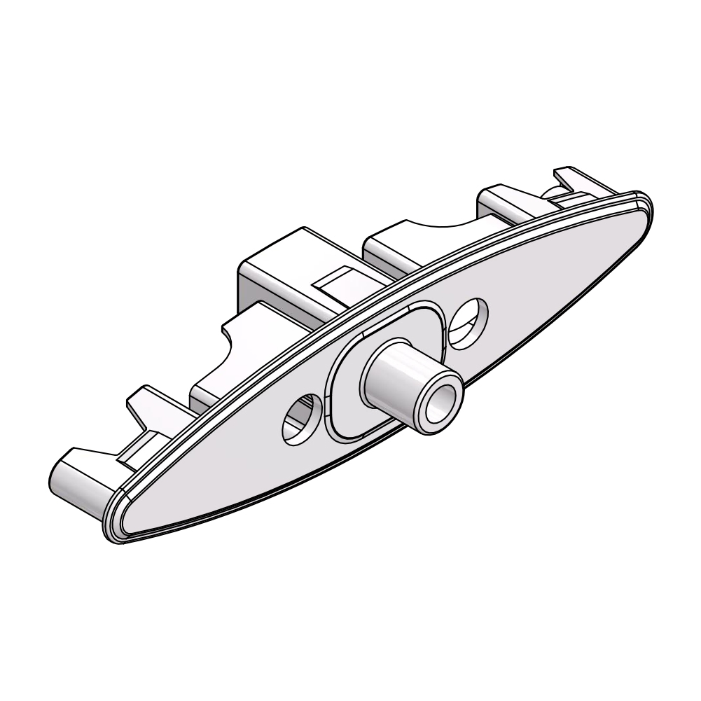 63MM LOUVER END CAP ARCTIC