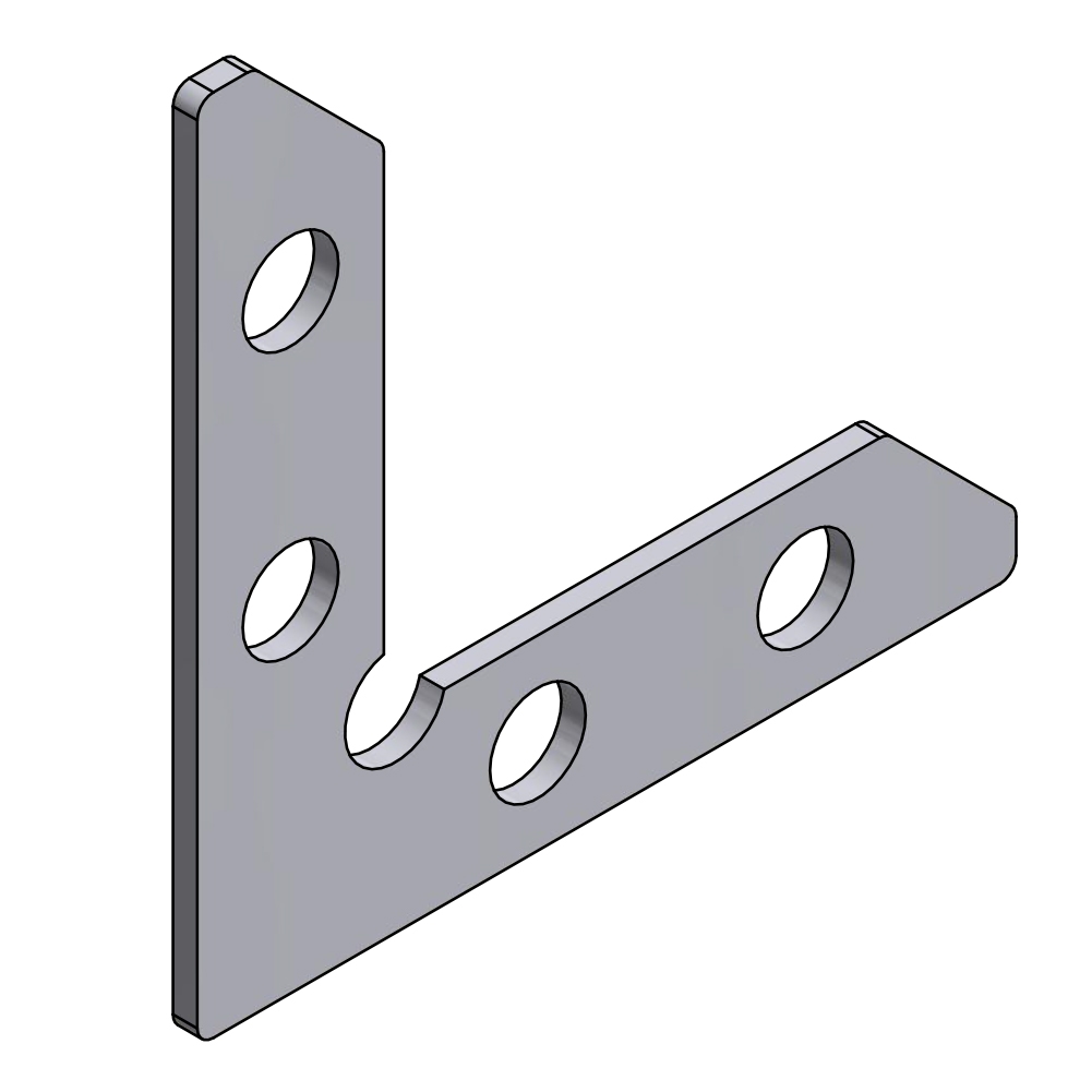 90 DEGREE CORNER PLATE