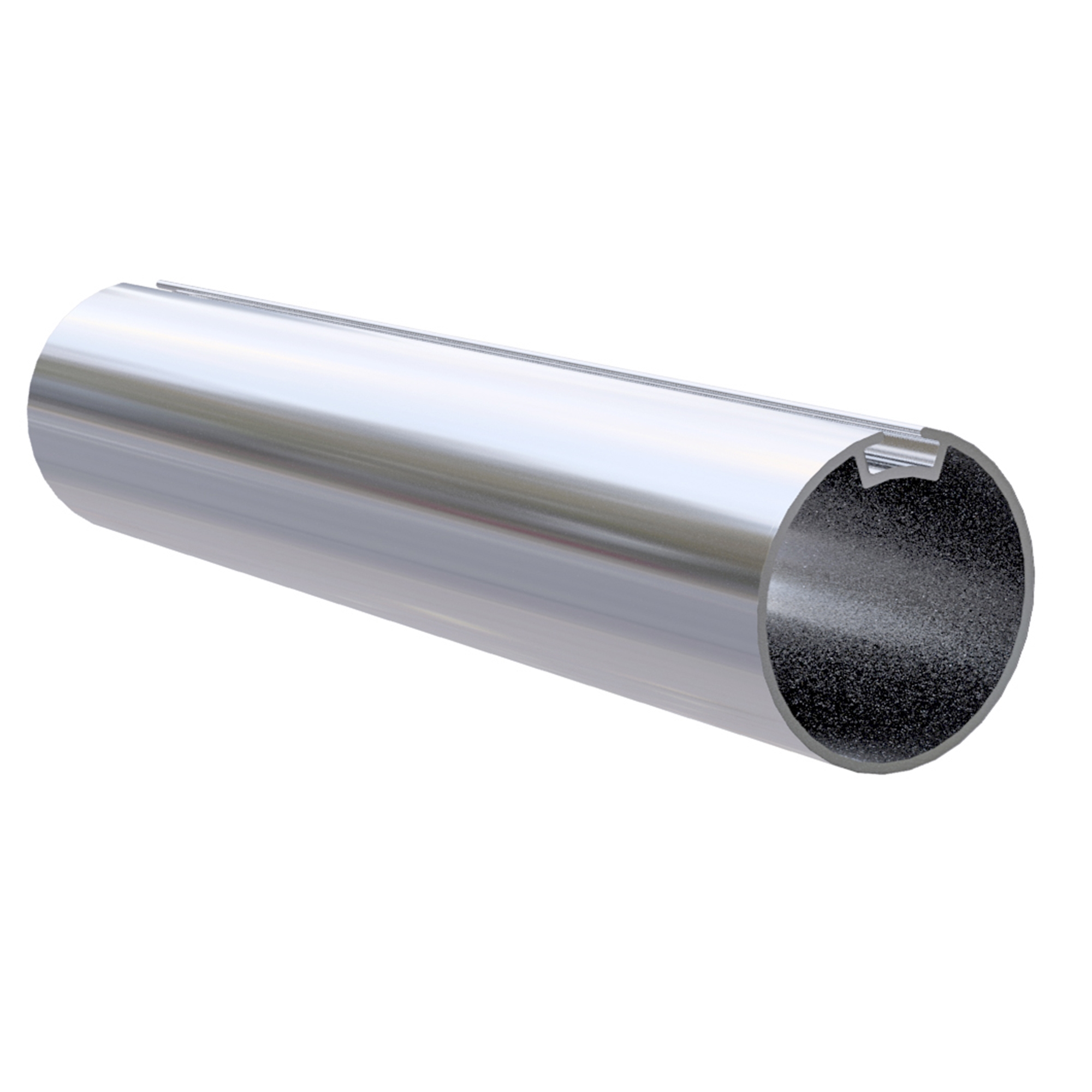 ROLLER TUBE 5.0M ALUMINIUM SINGLE SLOT 32MM O.D