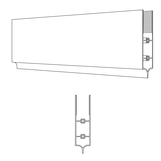 51-80MM FIXED PITCH RAIL WITH LIP COTTON