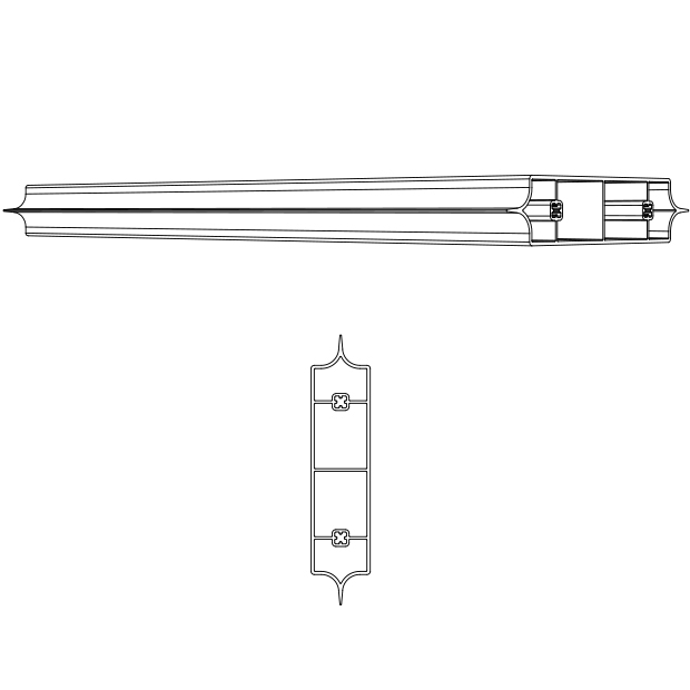 30MM FIXED PITCH DIVIDER RAIL ARCTIC